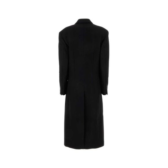 KHAITE Black Wool Blend Bontin Coat - Picture 2 of 2